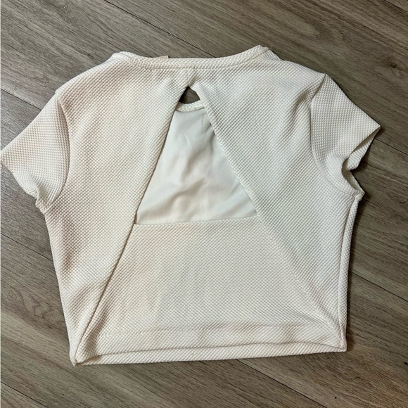 H&M Off White Crop Top Size 6 - Picture 10 of 11